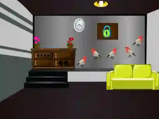 खेल Grey Checked Room Escape ऑनलाइन