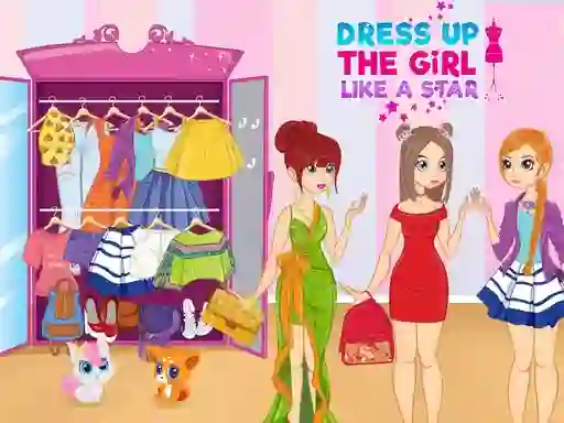 खेल Dress Up The Girl Like A Star ऑनलाइन