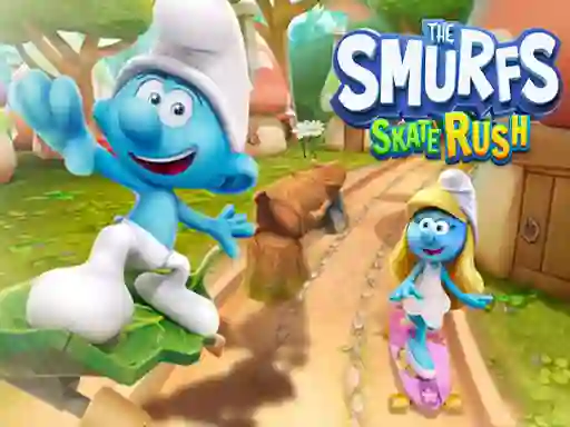 खेल The Smufrs Skate Rush ऑनलाइन