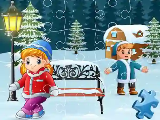 खेल Happy Winter Jigsaw ऑनलाइन