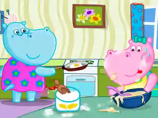 खेल Hippo Cooking School ऑनलाइन