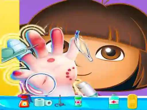 खेल Dora Hand Doctor ऑनलाइन