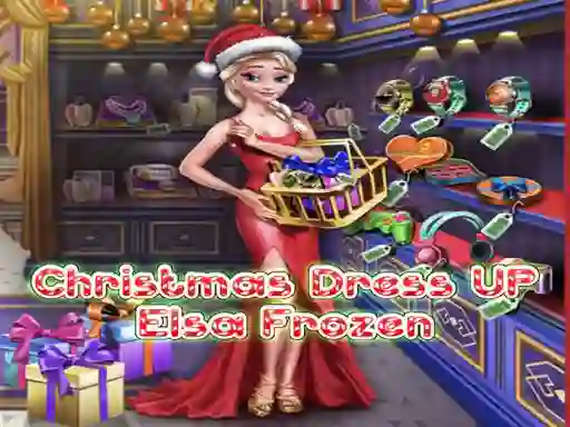 खेल Elsa Frozen Christmas Dress up ऑनलाइन