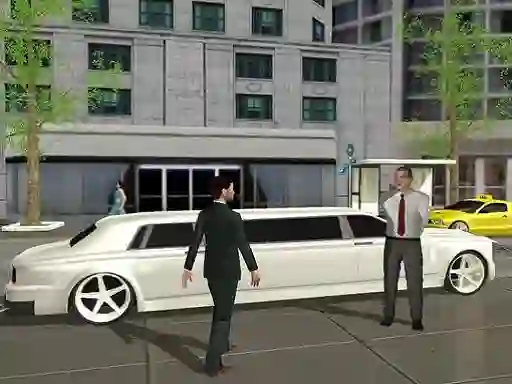 खेल Limo Taxi Driving Simulator: Limousine Car Games ऑनलाइन