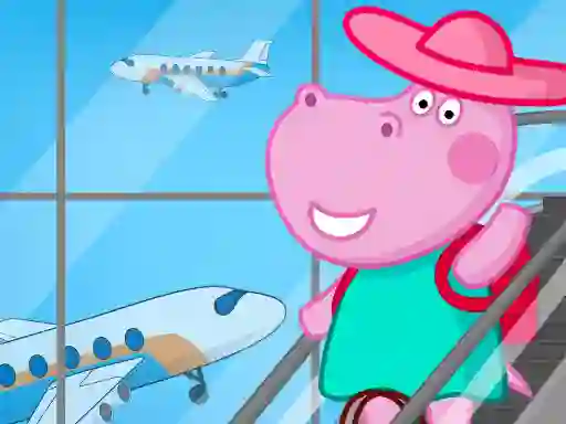 खेल Hippo Family Airport Adventure ऑनलाइन