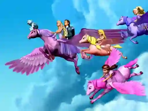 खेल Barbie Magic Pegasus Puzzle ऑनलाइन