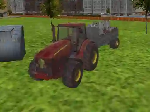 खेल 3D city tractor garbage sim ऑनलाइन