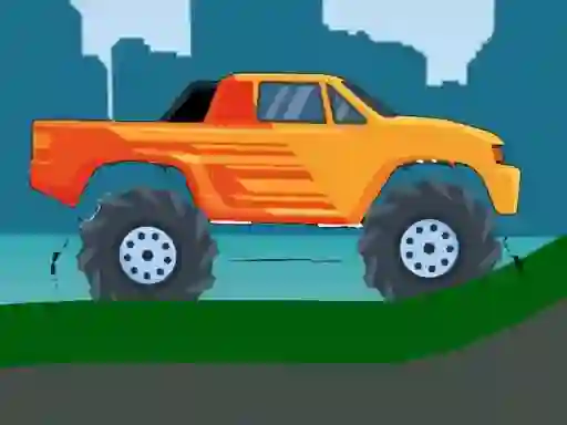 खेल Monster Truck Hill Driving 2D ऑनलाइन