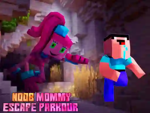 खेल Noob Mommy Escape Parkour ऑनलाइन
