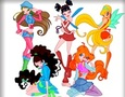 खेल Winx क्लब रंग  ऑनलाइन