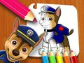 खेल पंजा गश्ती: रंग पुस्तक  ऑनलाइन