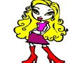 खेल आसान Bratz रंग  ऑनलाइन