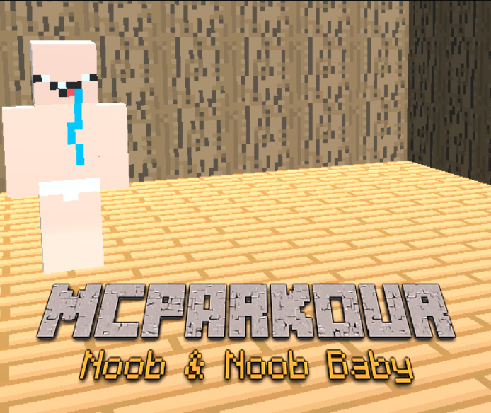 खेल MCParkour नोब और नोब बेबी  ऑनलाइन