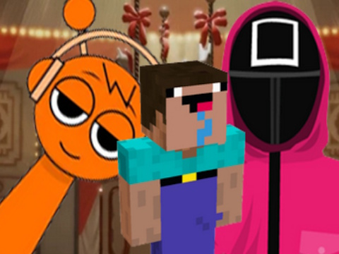 खेल Minecraft स्क्वीड गेम स्प्रंक पर नेक्स्टबॉट्स  ऑनलाइन