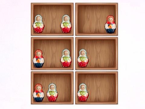 खेल Matryoshka अलमारियों द्वारा क्रमबद्ध!  ऑनलाइन