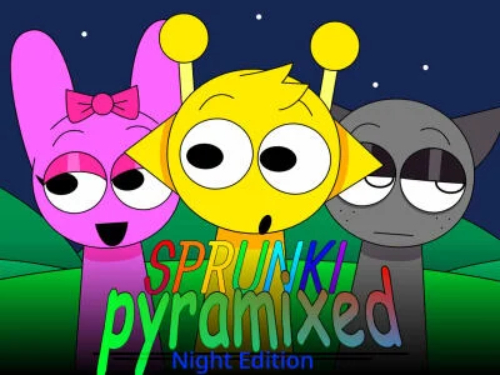 खेल Sprunki pyramixed: रात संस्करण  ऑनलाइन