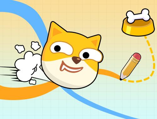 खेल Doge Rush ड्रा होम पहेली  ऑनलाइन