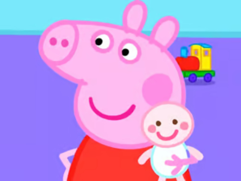 खेल आरा पहेली: peppa पिग नया बच्चा  ऑनलाइन