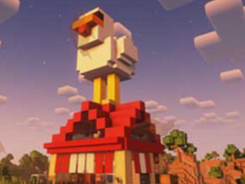 खेल Minecraft लावा चिकन 2  ऑनलाइन