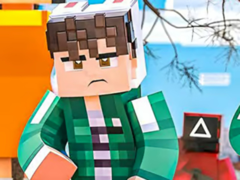 खेल आरा पहेली: स्क्वीड गेम Minecraft ऑनलाइन