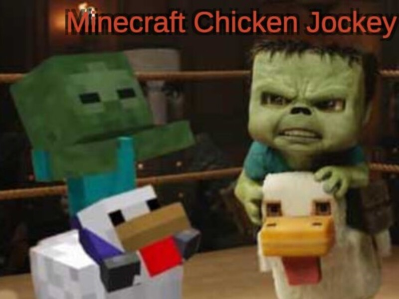 खेल Minecraft चिकन जॉकी ऑनलाइन